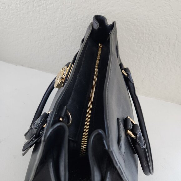Michael Kors Black Leather 2 Way Shoulder Black/Handbag - Picture 6 of 12